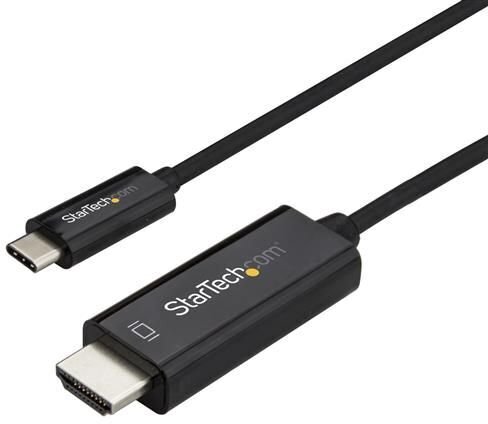USB C uz HDMI Adapteris Startech CDP2HD2MBNL  Melns (2 m) cena un informācija | Kabeļi un vadi | 220.lv