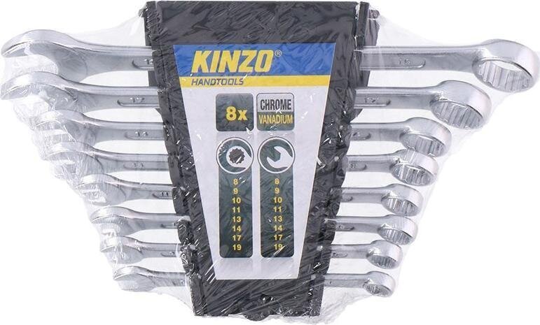 Uzgriežņu atslēgu komplekts Kinzo, 8 gb. cena un informācija | Rokas instrumenti | 220.lv