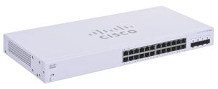 Cisco CBS220-24T-4G Managed L2 Gigabit Ethernet (10/100/1000) Power over Ethernet (PoE) 1U Белый цена и информация | Коммутаторы (Switch) | 220.lv
