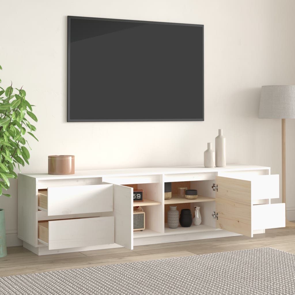 TV skapītis vidaXL, 176x37x47,5 cm, balts cena un informācija | TV galdiņi | 220.lv