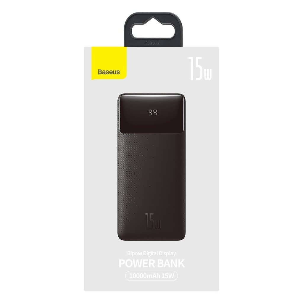 Baseus Bipow 10000mAh 15W + USB-A - Micro USB 0.25m (PPBD050001) cena un informācija | Lādētāji-akumulatori (Power bank) | 220.lv