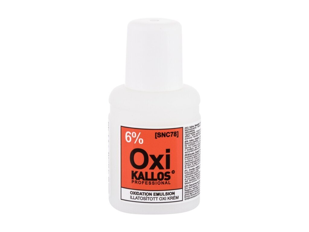 Kallos Oxi Oxidation Emulsion 6% - Cream peroxide 60ml цена и информация | Matu krāsas | 220.lv