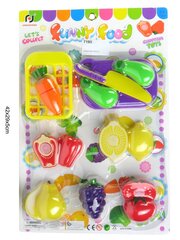 Spēles komplekts augļi, dārzeņi, plastmasa (7195) 8524 цена и информация | Игрушки для девочек | 220.lv