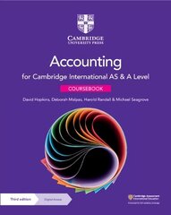 Cambridge International AS & A Level Accounting Coursebook with Digital Access (2 Years) 3rd Revised edition cena un informācija | Ekonomikas grāmatas | 220.lv