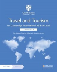 Cambridge International AS and A Level Travel and Tourism Coursebook with Digital Access (2 Years) 3rd Revised edition cena un informācija | Ekonomikas grāmatas | 220.lv