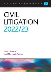 Civil Litigation 2022/2023: Legal Practice Course Guides (LPC) Revised edition cena un informācija | Ekonomikas grāmatas | 220.lv