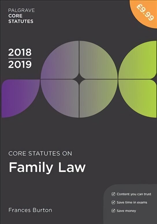 Core Statutes on Family Law 2018-19 3rd ed. 2018 cena un informācija | Ekonomikas grāmatas | 220.lv