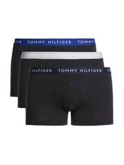 Apakšbikses vīriešiem Tommy Hilfiger 50866, melnas, 3 gab цена и информация | Мужские трусы | 220.lv