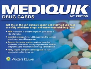 MediQuik Drug Cards Twentieth цена и информация | Книги по экономике | 220.lv
