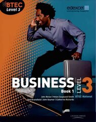 BTEC Level 3 National Business Student Book 1 3rd edition, Book 1 cena un informācija | Ekonomikas grāmatas | 220.lv
