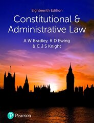 Constitutional and Administrative Law 18th edition cena un informācija | Ekonomikas grāmatas | 220.lv