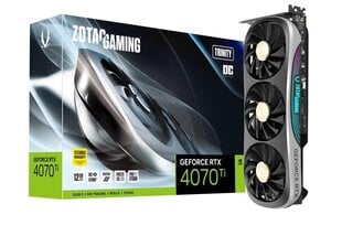Zotac GAMING GeForce RTX 4070 Ti Trinity OC (ZT-D40710J-10P) cena un informācija | Videokartes (GPU) | 220.lv