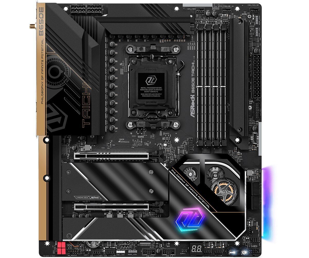 ASRock B650E Taichi, EATX, AM5, DDR5, WiFi cena un informācija | Mātesplates | 220.lv