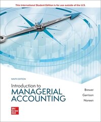 Introduction to Managerial Accounting 9th edition цена и информация | Книги по экономике | 220.lv