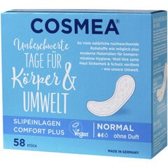 Cosmea biksīšu ieliktnis komforts + normāls ph, iepakojumā 58.gab. cena un informācija | Tamponi, higiēniskās paketes, ieliktnīši | 220.lv