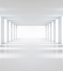 Фотообои - Белый коридор  225х250 см цена и информация | Фотообои | 220.lv