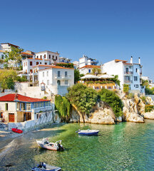 Фотообои - Греческое побережье 225х250 см цена и информация | Фотообои | 220.lv