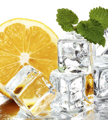 Фотообои - Лимон и лед 225х250 см цена и информация | Фотообои | 220.lv