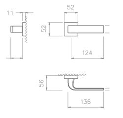 Durvju rokturu komplekts Tupai 2732 Q цена и информация | Дверные ручки | 220.lv