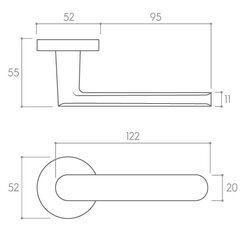 Durvju rokturu komplekts Corona Icona R ar WC grozāmo cena un informācija | Durvju rokturi | 220.lv