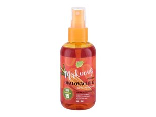 Vivaco Bio Carrot Suntan Oil SPF15 sauļošanās eļļa 150 ml цена и информация | Кремы от загара | 220.lv