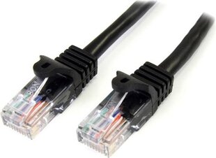 Жесткий сетевой кабель UTP кат. 6 Startech 45PAT1MBK цена и информация | Кабели и провода | 220.lv