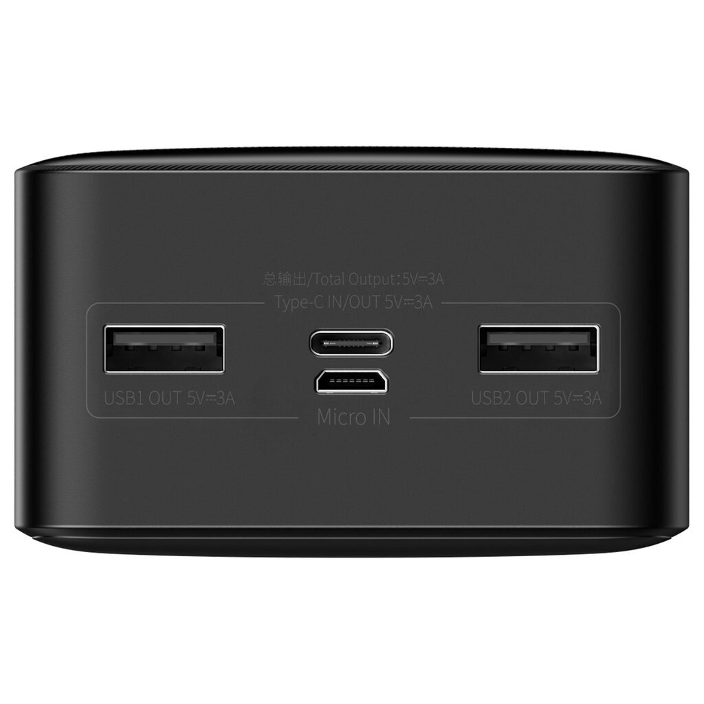 Baseus Bipow 30000mAh 15W + kabelis USB-A - Micro USB 0.25m PPBD050201 cena un informācija | Lādētāji-akumulatori (Power bank) | 220.lv