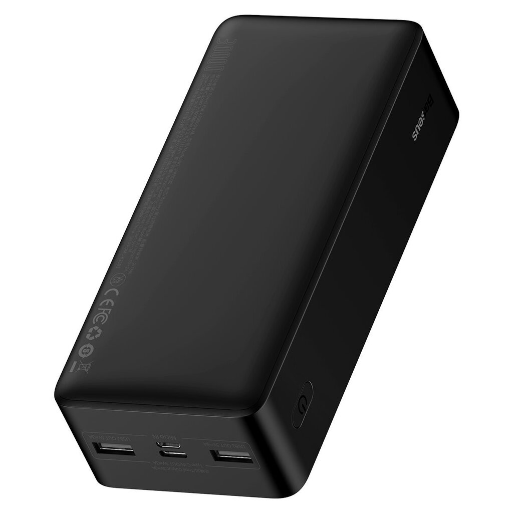 Baseus Bipow 30000mAh 15W + kabelis USB-A - Micro USB 0.25m PPBD050201 cena un informācija | Lādētāji-akumulatori (Power bank) | 220.lv