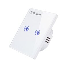 Tellur TLL331491 Smart WiFi switch, SS2N, 2 ports, 1800W цена и информация | Маршрутизаторы (роутеры) | 220.lv