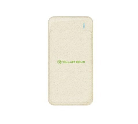 Tellur Green PD103 Power Bank 10000mAh, 2xQC3.0 + PD 18W цена и информация | Lādētāji-akumulatori (Power bank) | 220.lv