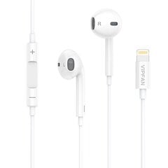 Vipfan M13 wired in-ear headphones (white) цена и информация | Наушники с микрофоном Asus H1 Wireless Чёрный | 220.lv