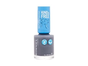 Лак для ногтей Rimmel Vernis a Ongles Kind & Free 158 all Greyed Out, 8 мл цена и информация | Лаки для ногтей, укрепители | 220.lv