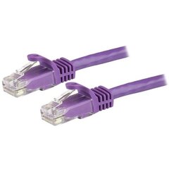Жесткий сетевой кабель UTP кат. 6 Startech N6PATC50CMPL         0,5 m Лиловый цена и информация | Кабели и провода | 220.lv