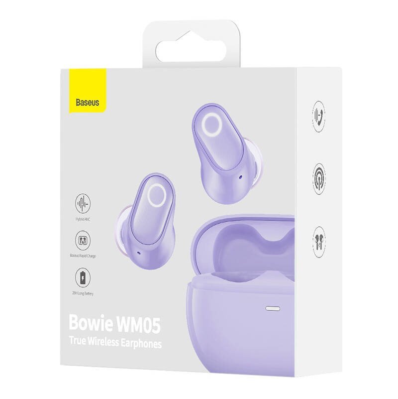 Austiņas Baseus Bowie WM05 TWS, Bluetooth 5.0 cena un informācija | Austiņas | 220.lv