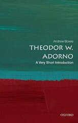 Theodor W. Adorno: A Very Short Introduction цена и информация | Исторические книги | 220.lv