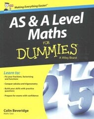 AS & A Level Maths For Dummies cena un informācija | Izglītojošas grāmatas | 220.lv