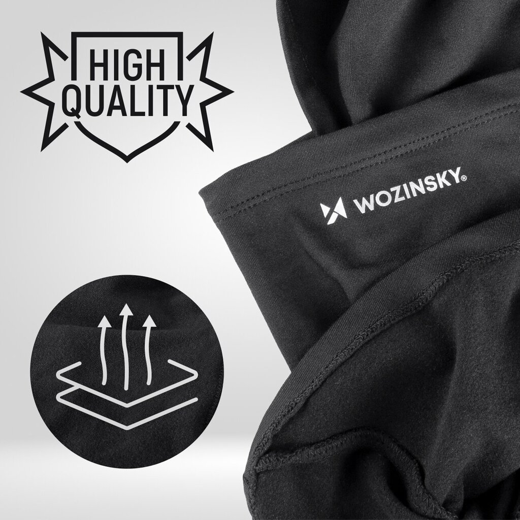 Wozinsky thermoactive Balaclava under helmet black (WTBBK1) цена и информация | Vīriešu cepures, šalles, cimdi | 220.lv