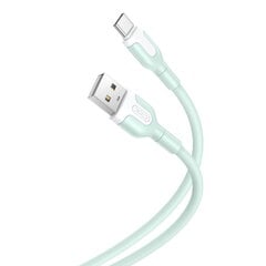 XO cable NB212 USB - USB-C 1,0 m 2,1A green цена и информация | Кабели и провода | 220.lv