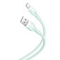 XO cable NB212 USB - USB-C 1,0 m 2,1A green cena un informācija | Kabeļi un vadi | 220.lv