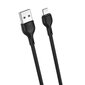 XO cable NB200 USB - Lightning 1,0m 2.1A black cena un informācija | Kabeļi un vadi | 220.lv