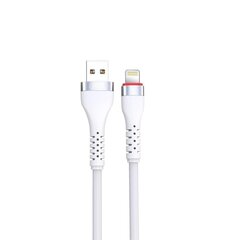 XO cable NB213 USB - Lightning 1,0 m 2,4A white цена и информация | Кабели и провода | 220.lv