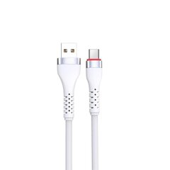 XO cable NB213 USB - USB-C 1,0 m 2,4A white цена и информация | Кабели и провода | 220.lv