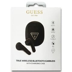 Guess GUTWST82TRK TWS Bluetooth headphones + docking station black|black Triangle Logo cena un informācija | Austiņas | 220.lv