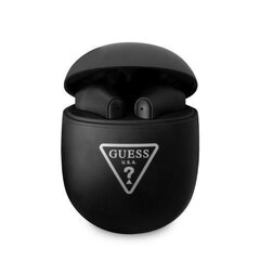 Guess GUTWST82TRK TWS Bluetooth headphones + docking station black|black Triangle Logo cena un informācija | Austiņas | 220.lv