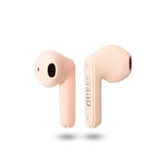 Guess GUTWST82TRP TWS Bluetooth headphones + docking station pink|pink Triangle Logo cena un informācija | Austiņas | 220.lv