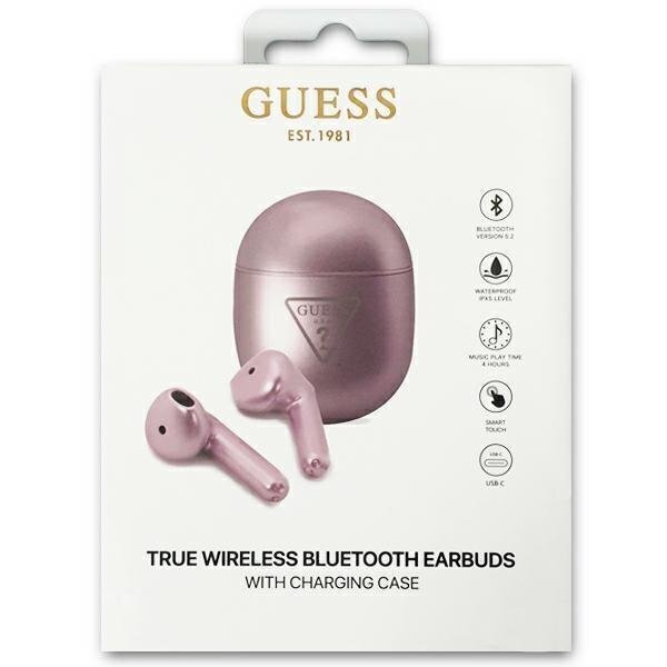 Guess GUTWST82TRU TWS Bluetooth Headphones + Purple|Purple Triangle Logo Docking Station цена и информация | Austiņas | 220.lv