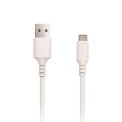 Setty cable USB - USB-C 3,0 m 2A white NEW cena un informācija | Kabeļi un vadi | 220.lv