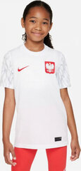 Nike T-krekls Poland Football Top Home Jr цена и информация | Рубашки для девочек | 220.lv