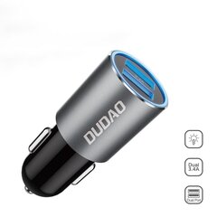 Dudao car charger 2x USB 3.4A gray (R5s gray) цена и информация | Зарядные устройства для телефонов | 220.lv