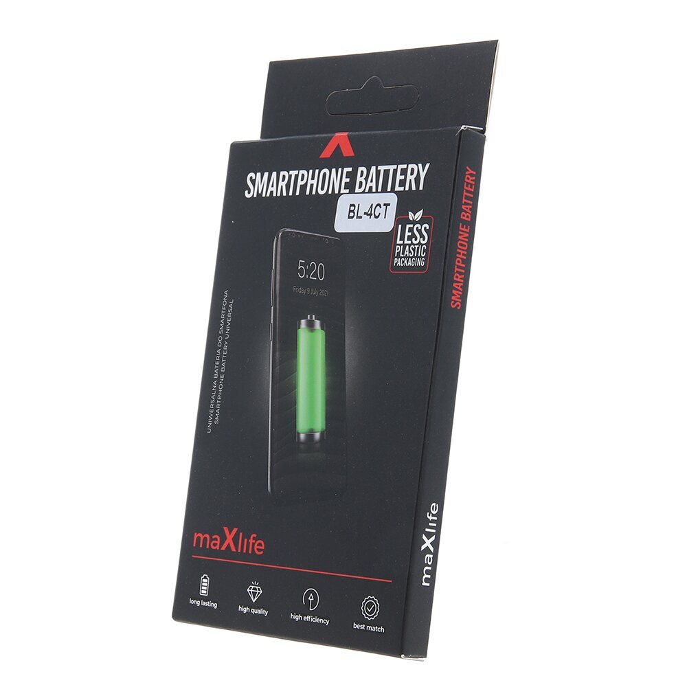 Maxlife battery for Nokia 5310 / 6600 fold / 6700s/ 7210 / 2720 / X3 BL-4CT 800mAh цена и информация | Akumulatori mobilajiem telefoniem | 220.lv